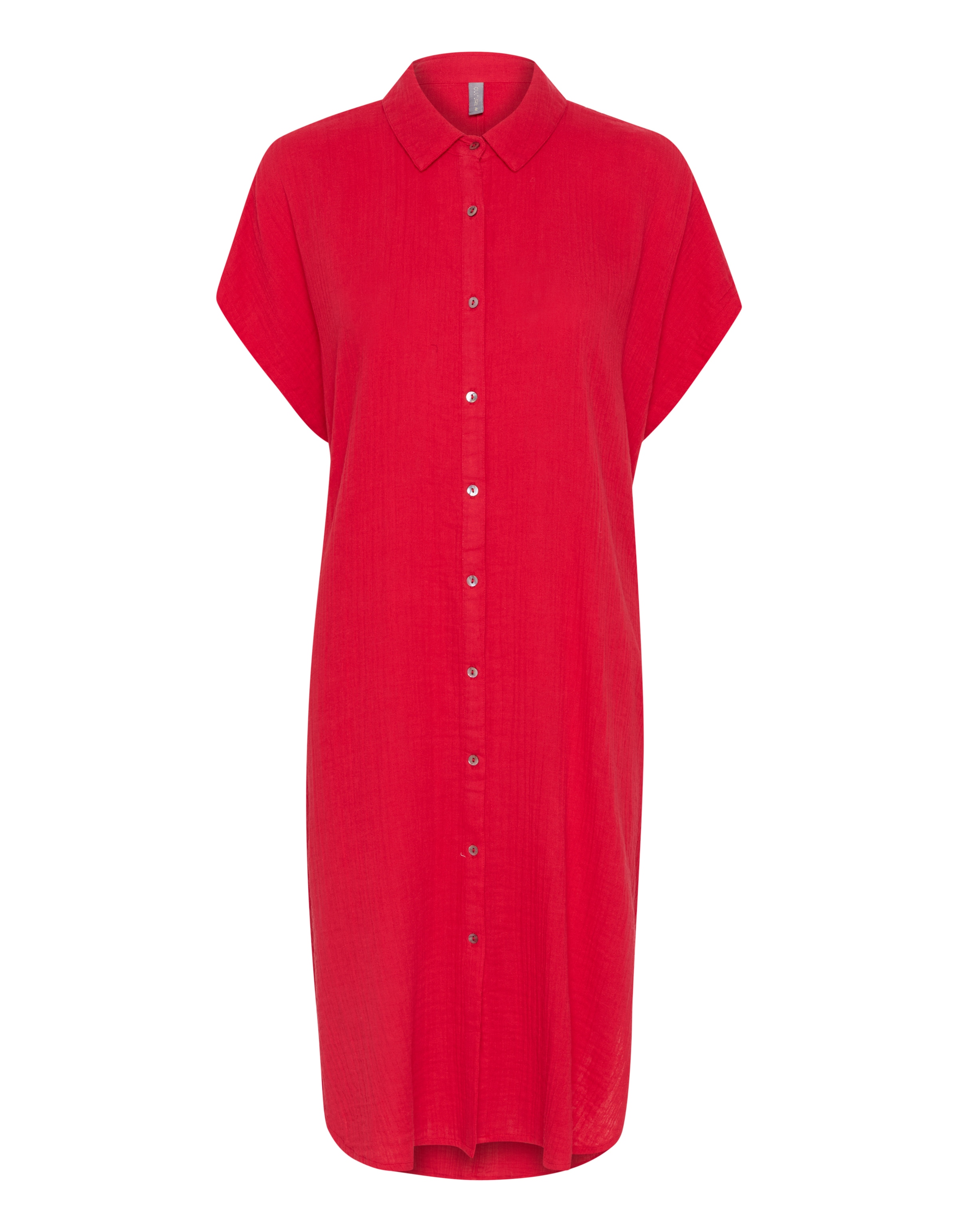CULTURE Shirt dress in Red: front