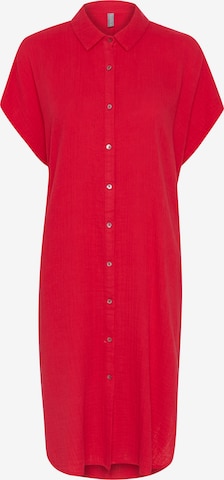 Robe-chemise CULTURE en rouge : devant