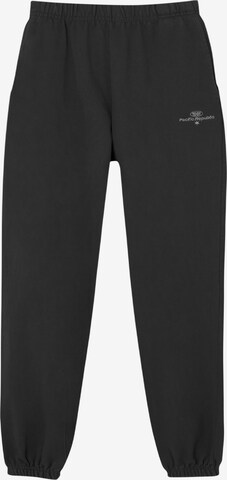 Pull&Bear Tapered Broek in Zwart: voorkant