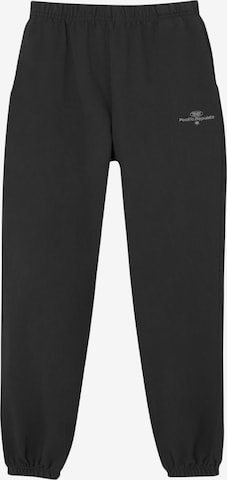 Tapered Pantaloni de la Pull&Bear pe negru: față