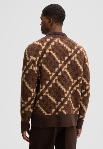 STRELLSON Gebreid vest in Bruin
