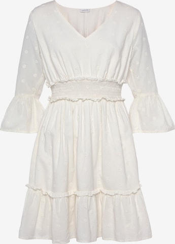 LASCANA Dress in White: front