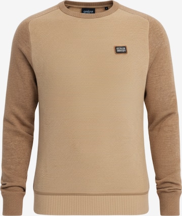 Ombre Sweater 'OM-SWSW-0121' in Beige: front