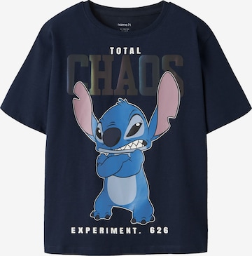 NAME IT Shirt 'Stitch' in Blue: front