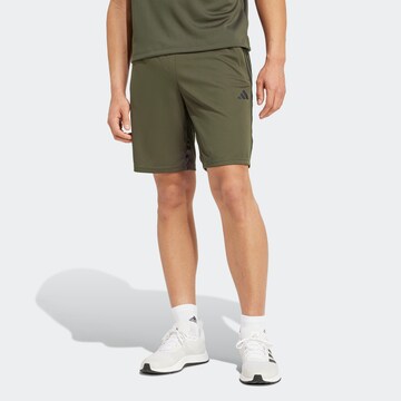 ADIDAS PERFORMANCE Обычный Спортивные штаны 'Train Essentials' в Зеленый: спереди