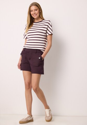 Street One Studio Loose fit Pants in Purple: front