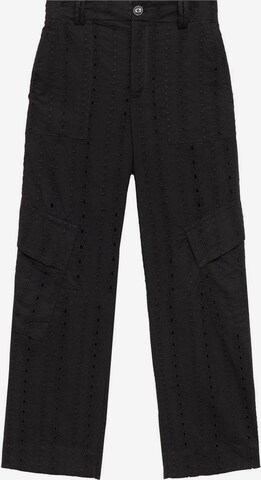 MANGO Regular Pants 'Oslo' in Black: front