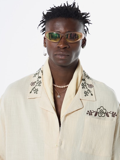 VAMOS CLO Hemd in dunkelgrün / offwhite, Produktansicht