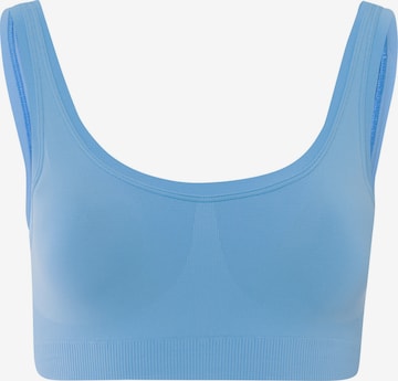 Hanro Bustier BH ' Touch Feeling Padded ' in Blauw: voorkant