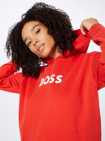 BOSS Sweatshirt 'Edelight' i röd