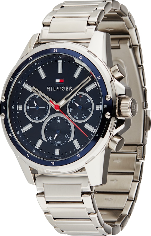 TOMMY HILFIGER Uhr 'Mason' in Silber TOMMY HILFIGER Uhr 'Mason' in Silber