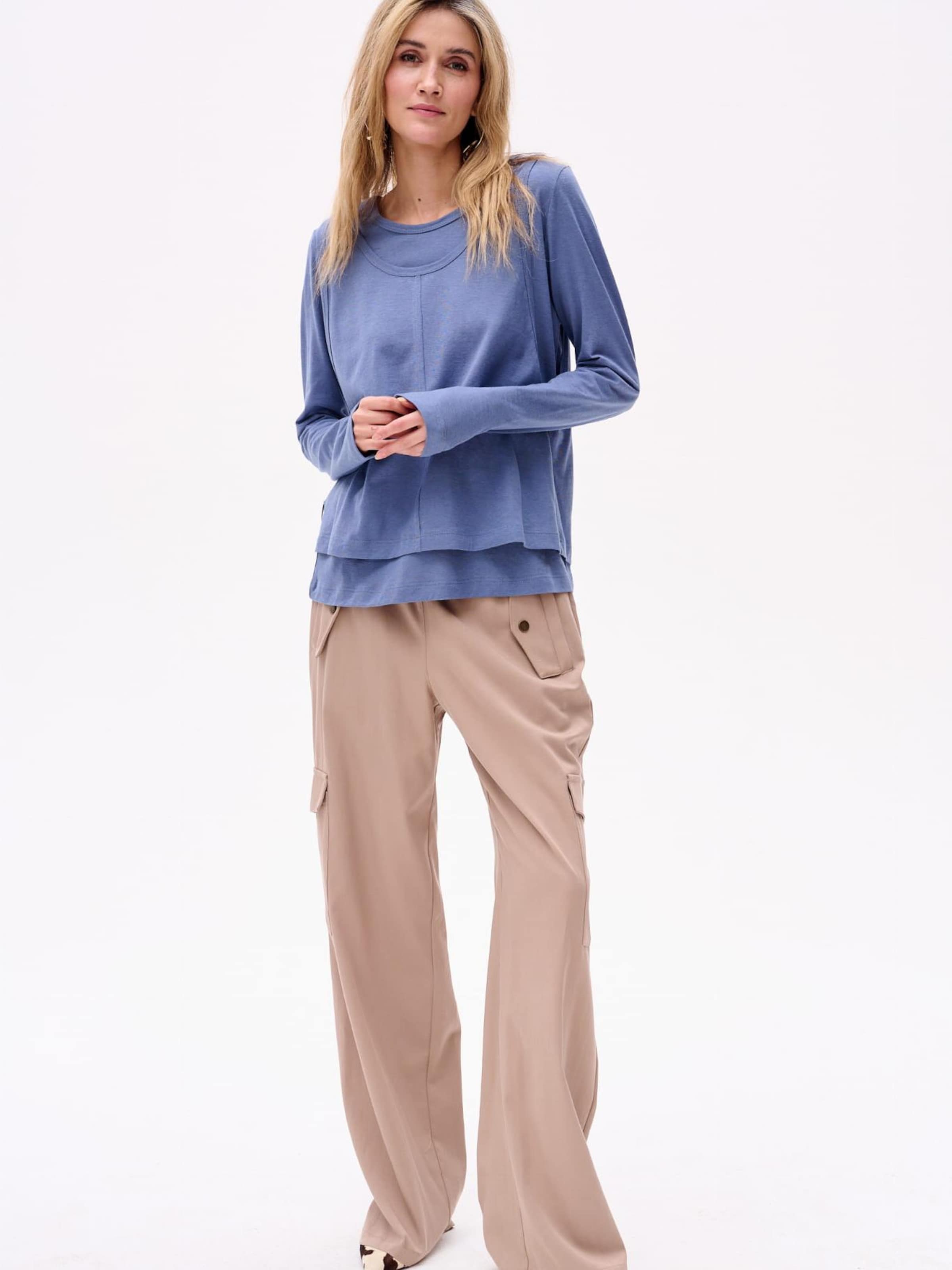 Blue Shadow Blouse in Blue
