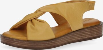 CAPRICE Sandalen met riem in Geel: voorkant