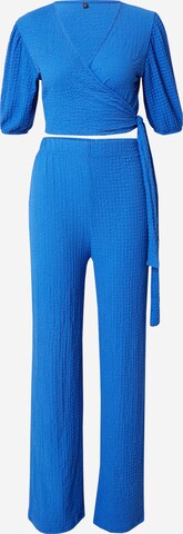 Trendyol Костюм с панталон в синьо: отпред
