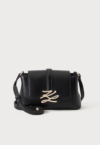 Karl Lagerfeld Torba za čez ramo 'K/AUTOGRAPH' | črna barva: sprednja stran