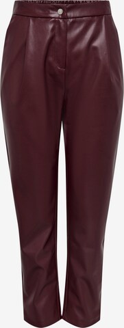 ONLY Regular Pleat-Front Pants 'LINA' in Red: front