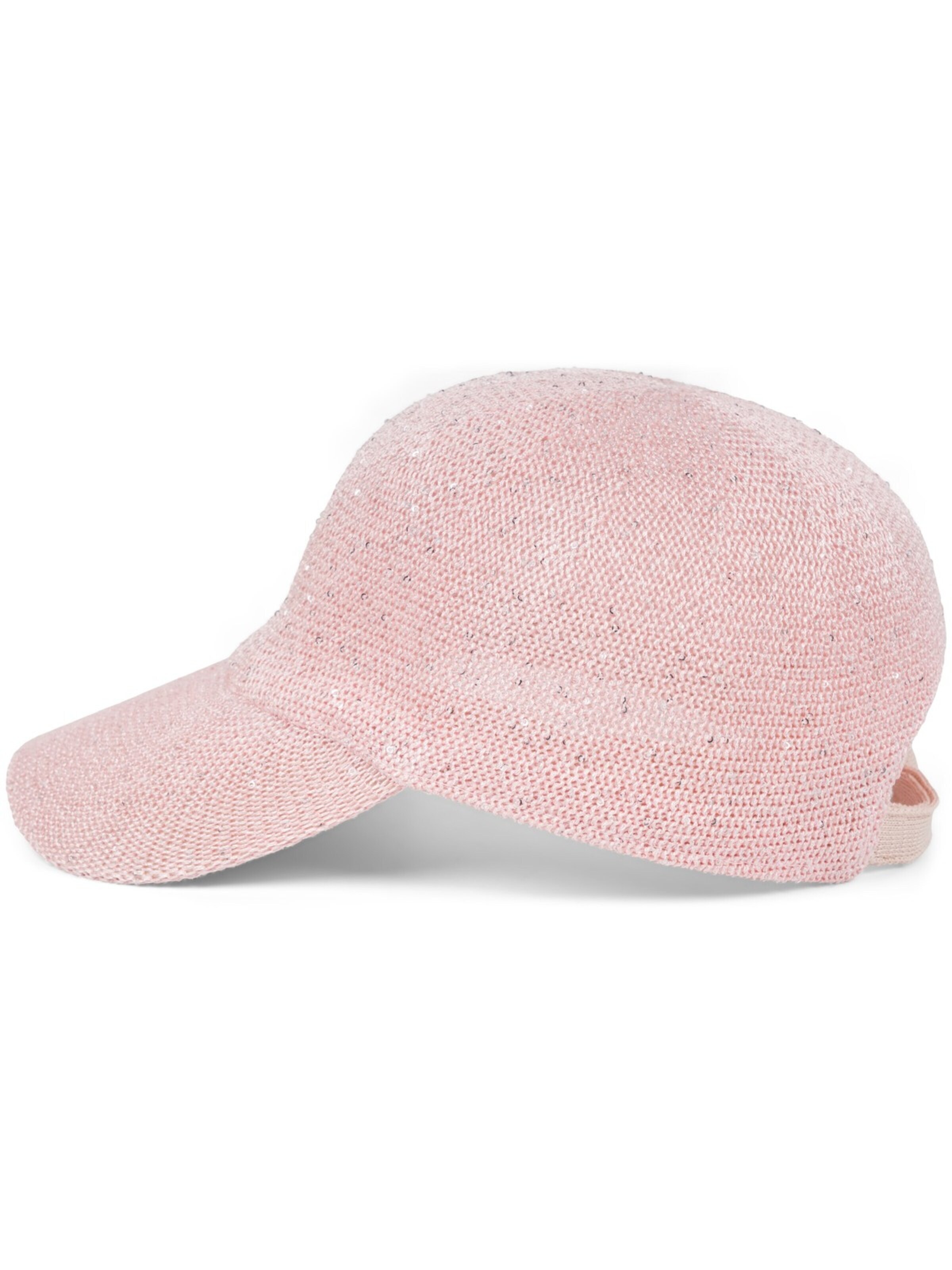 styleBREAKER Cap 'Gewebtes Baseball Cap Pailletten' in Pink
