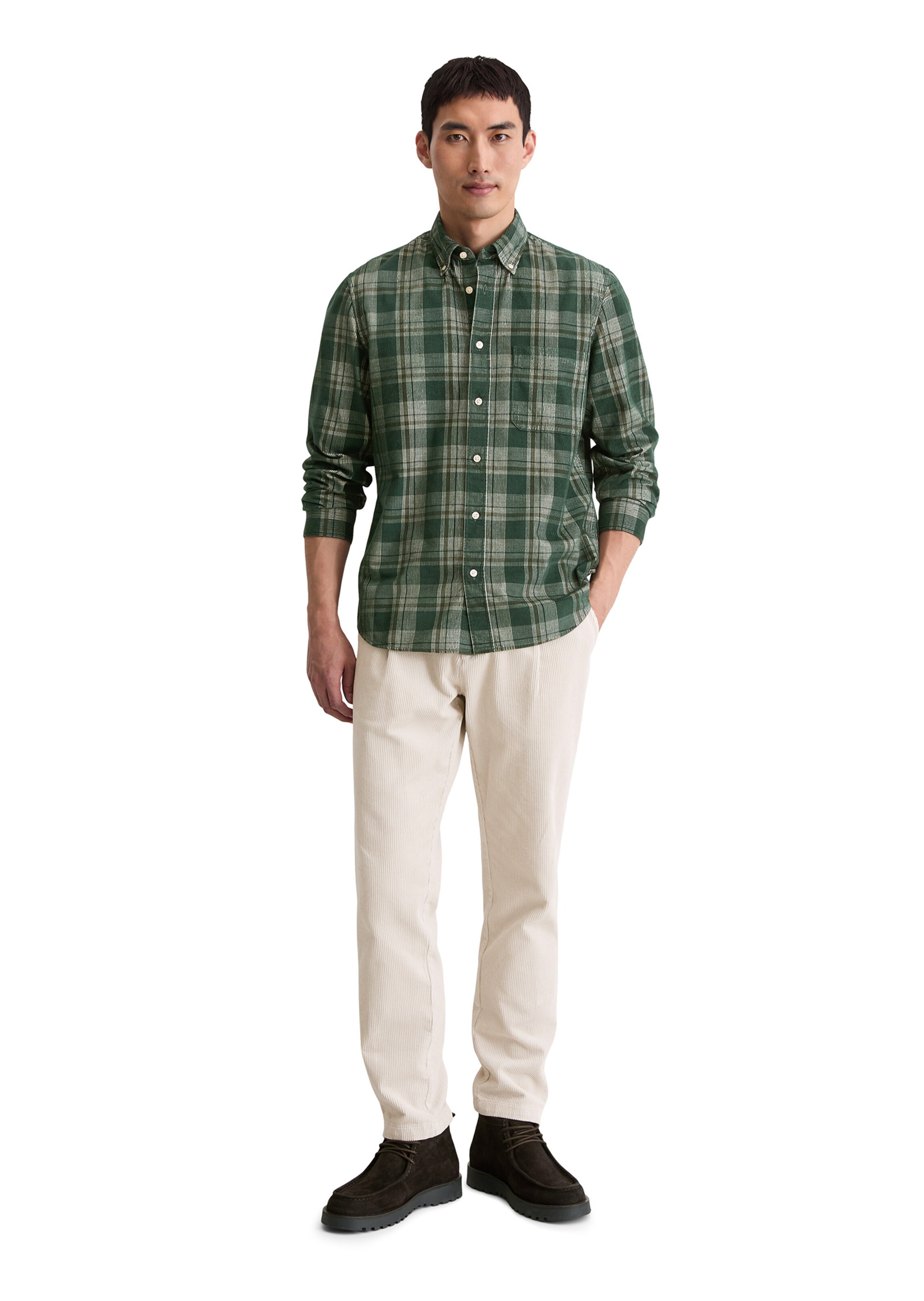 Marc O'Polo Regular Fit Hemd in Grün