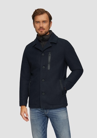 Manteau mi-saison s.Oliver en bleu : devant