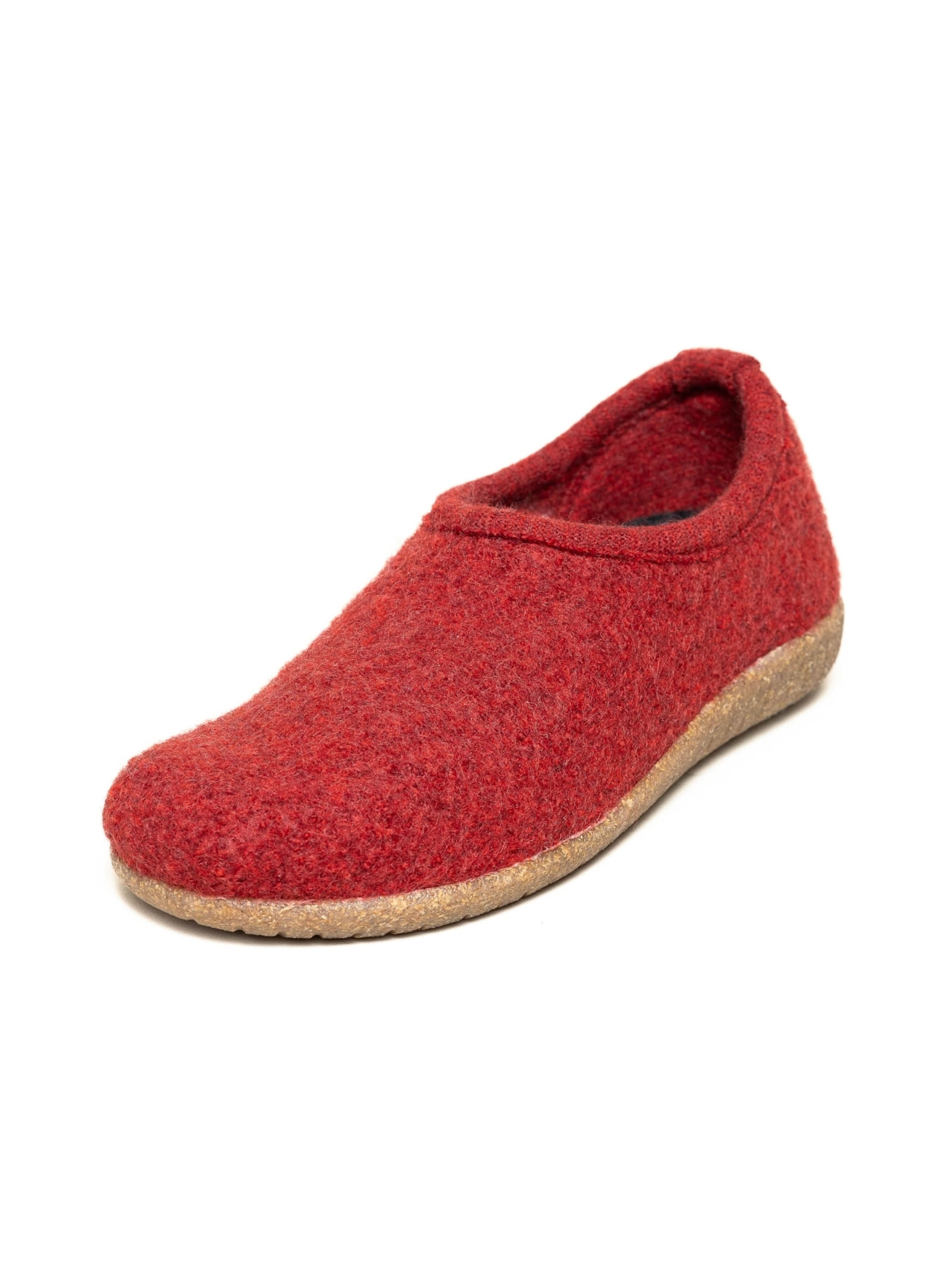 Gottstein Hausschuh 'Walkpantoffel Alpine Midcut RU'‌ in Rot: Vorderseite