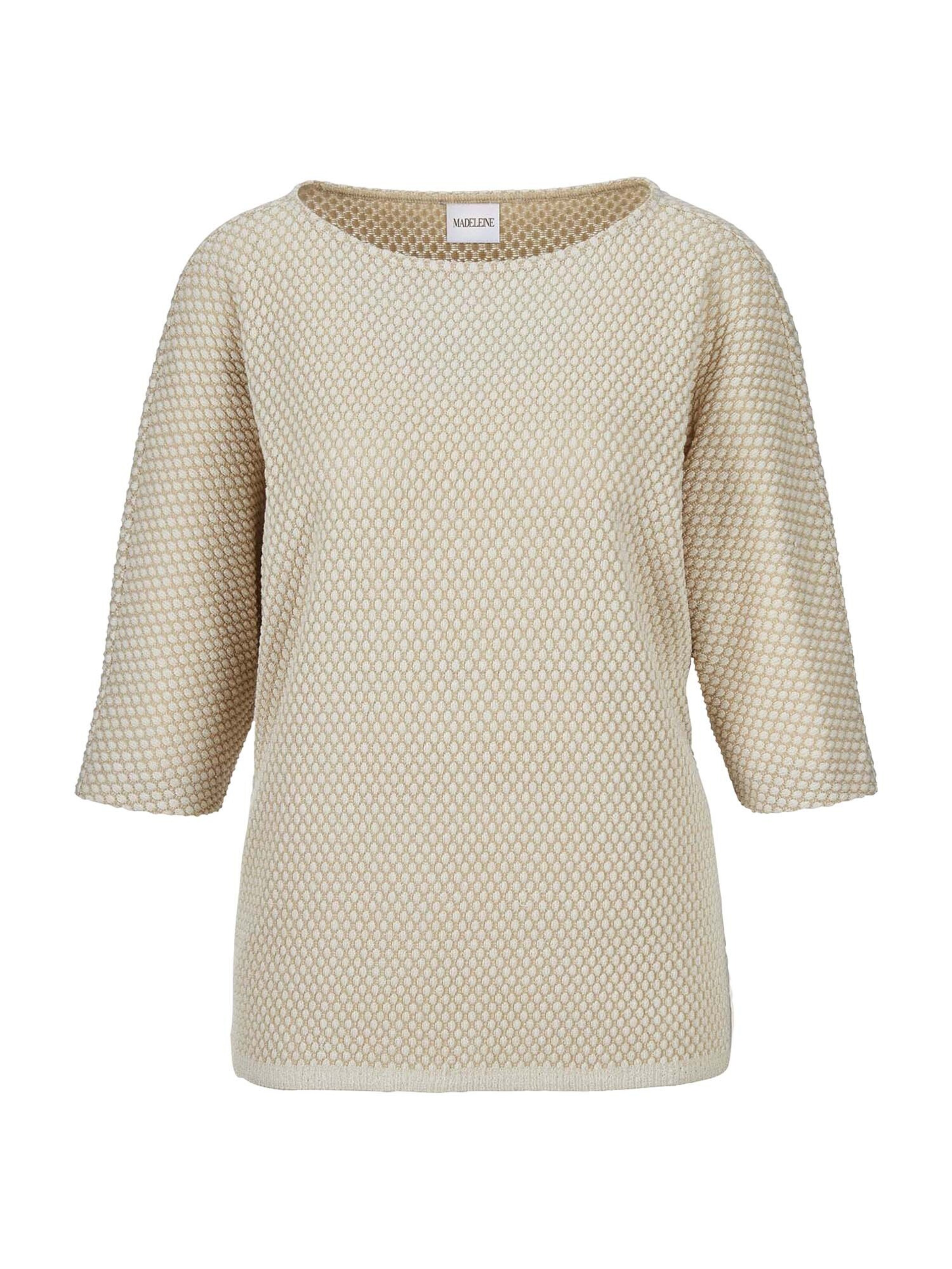 MADELEINE Pullover in Beige: Vorderseite