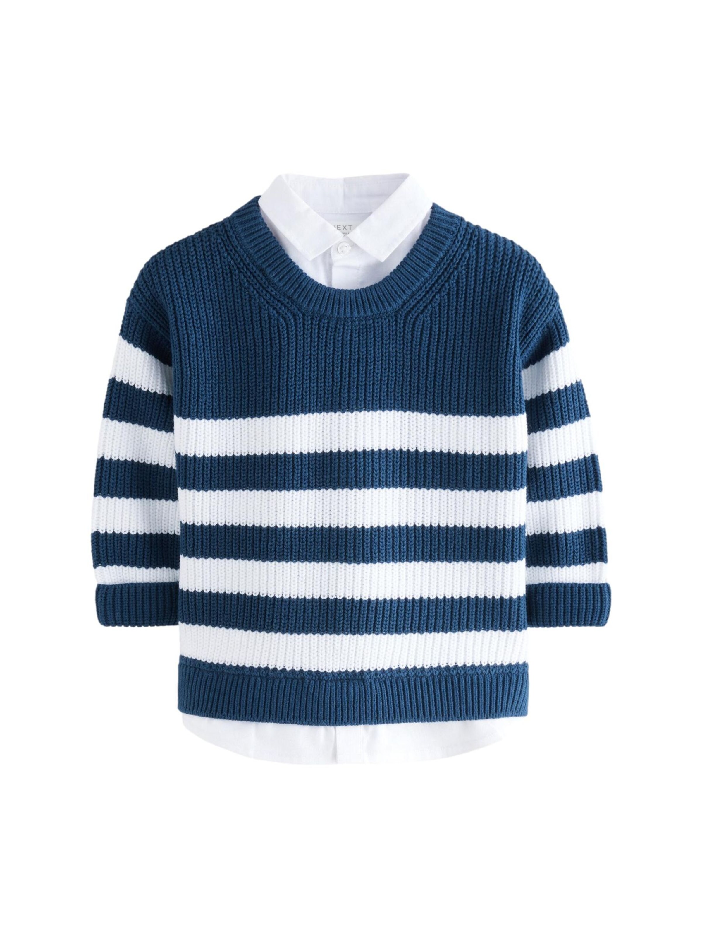 Next Tröja i blå: framsida