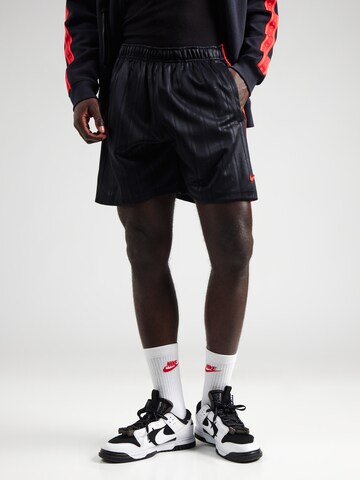 Nike Sportswear Обычный Штаны в Черный: спереди