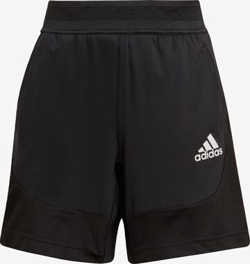 ADIDAS PERFORMANCE Slimfit Sportbroek in Zwart