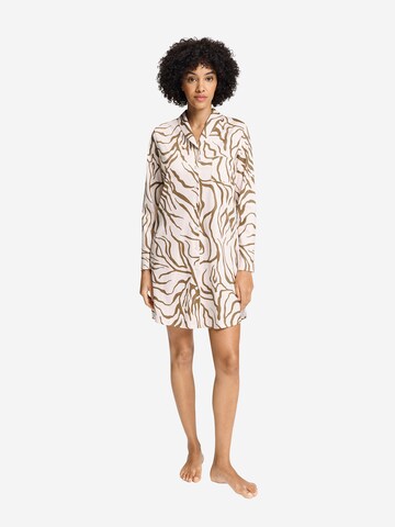 Chemise de nuit ' Loungy Nights ' Hanro en marron : devant