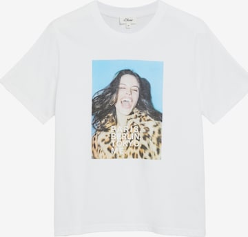 T-shirt s.Oliver en blanc : devant