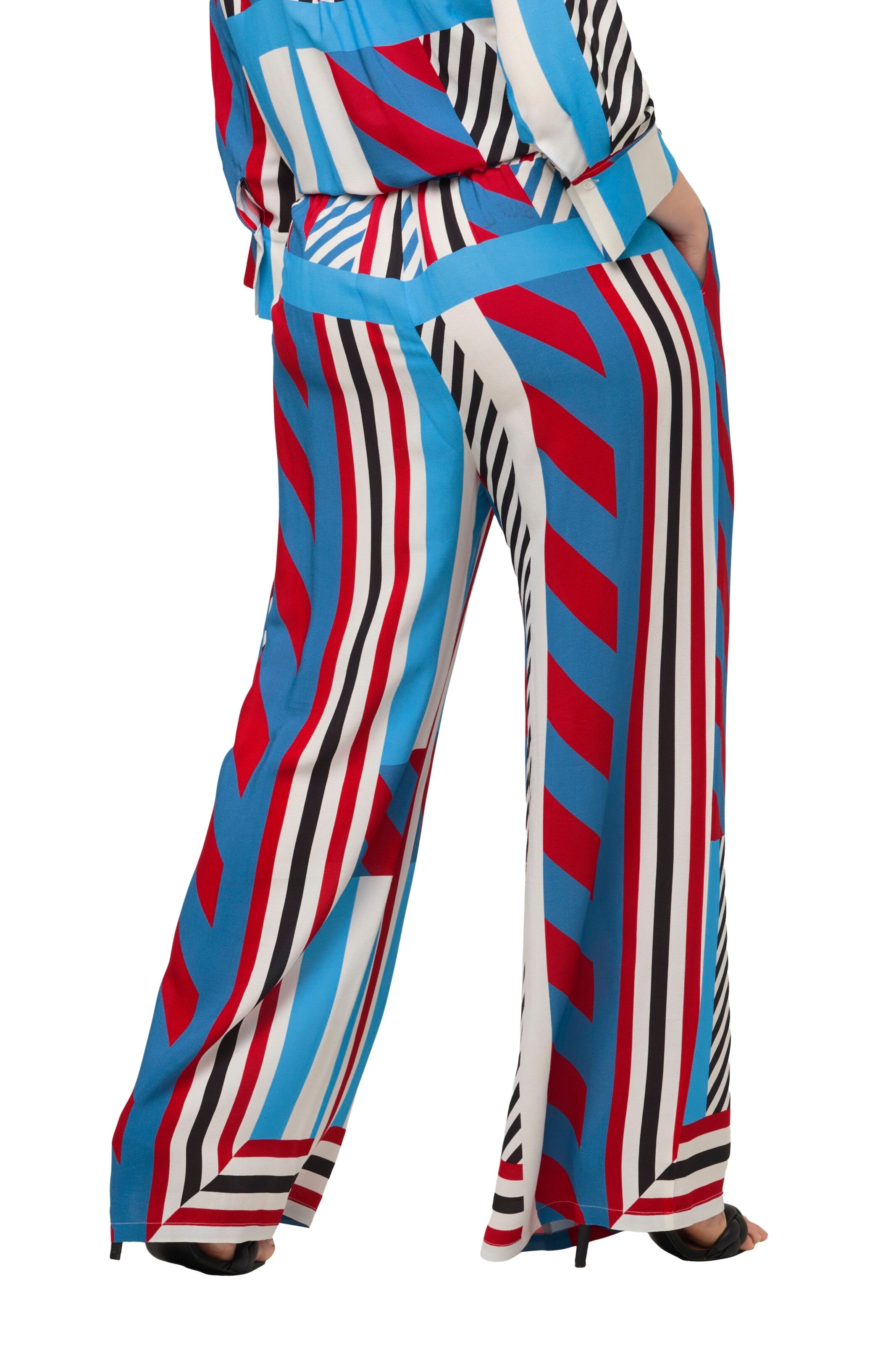 Ulla Popken Wide leg Trousers in Mixed colours