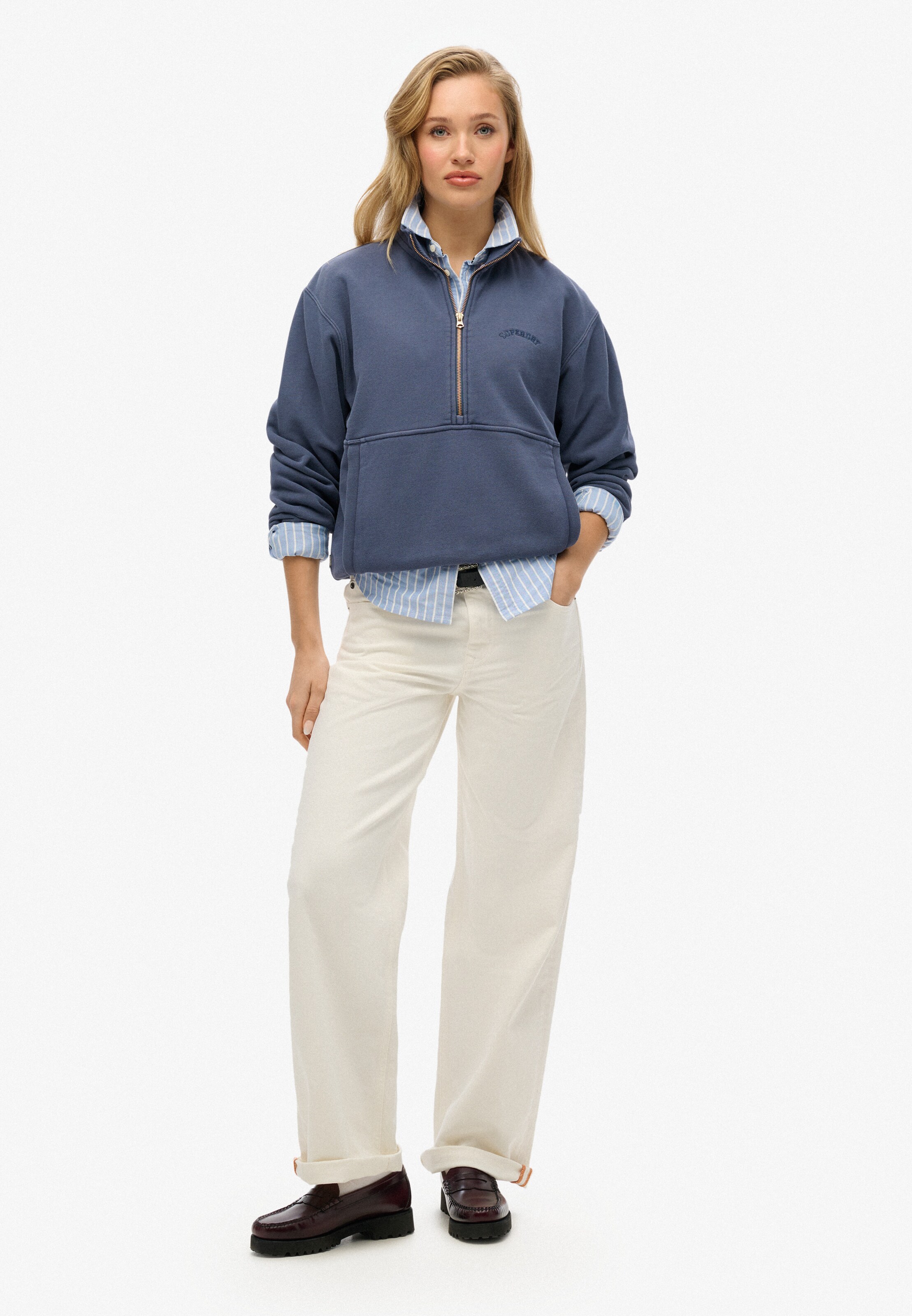 Superdry Sweatshirt 'Essential' in Blauw