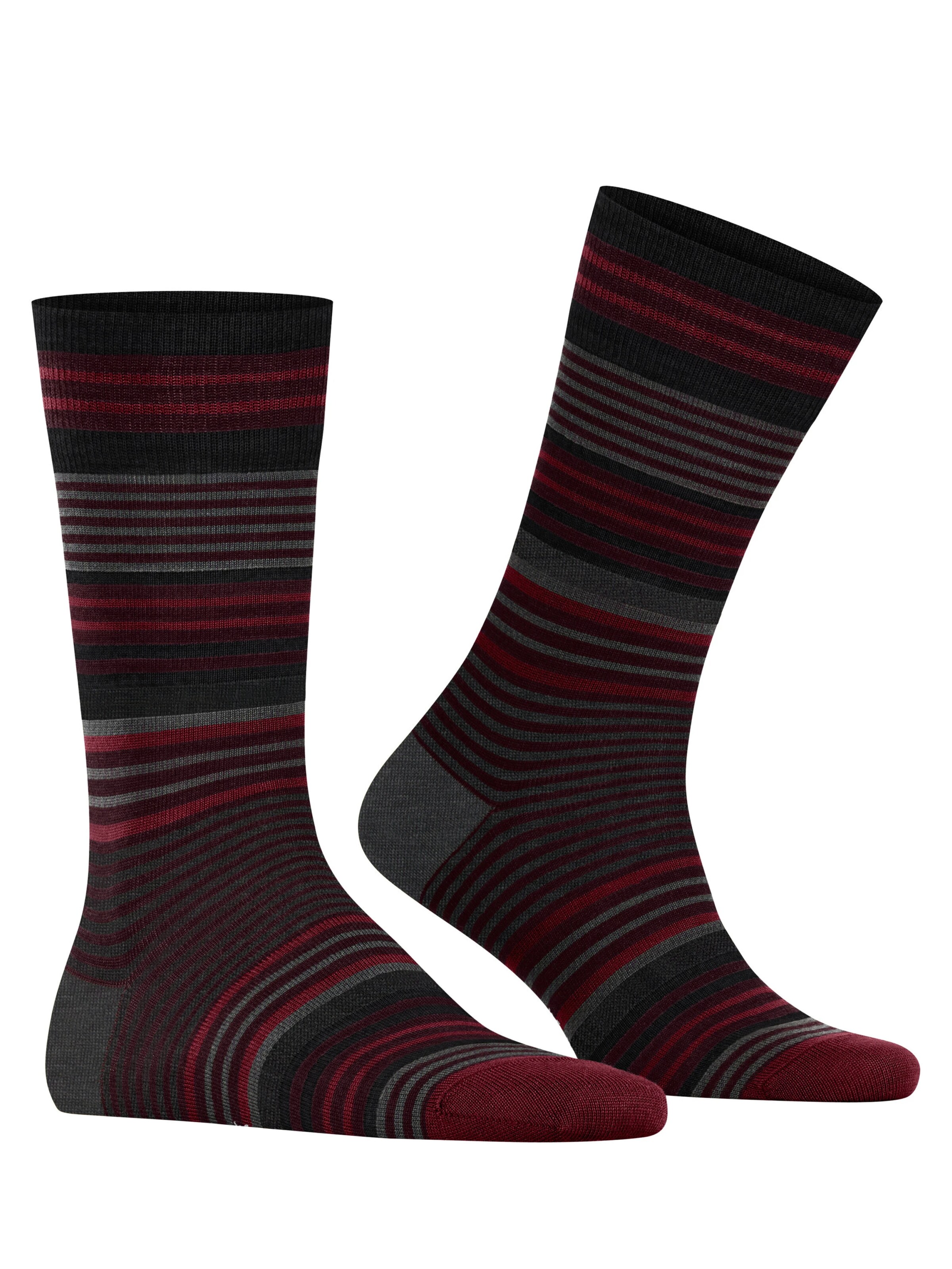 BURLINGTON Socks 'Stripe' in Red