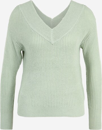 Only Petite Pullover 'MELTON' in Grün: predná strana