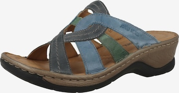 JOSEF SEIBEL Mules 'Catalonia' in Blue: front