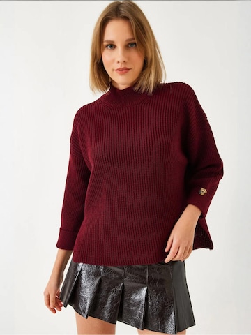 Bianco LucciPulover 'Pullover' - crvena boja: prednji dio