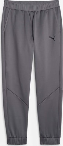 PUMA Tapered Workout Pants 'TRAIN ALL DAY' in Grey: front