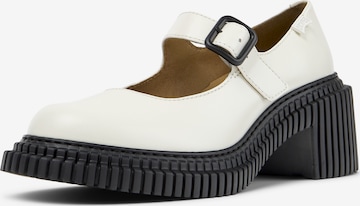 Ballerina con cinturino ' Pix London ' di CAMPER in bianco: frontale