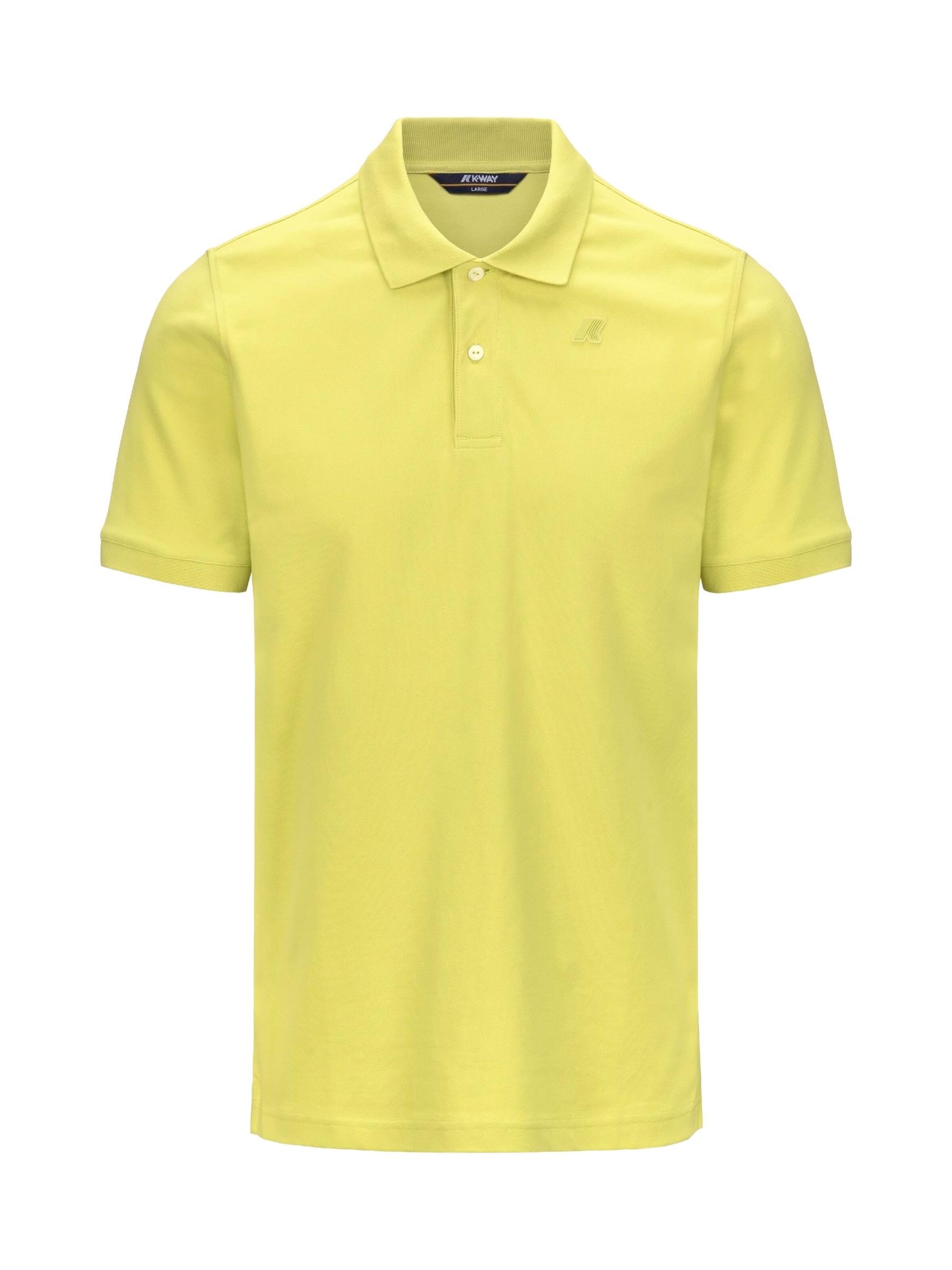 K-Way T-shirt 'K-WAY AMEDEE PIQUE SLIM T-Shirt e Polo' i gul: framsida