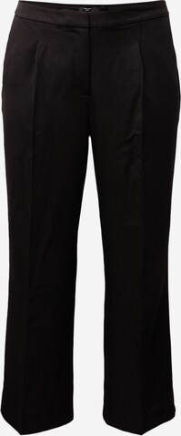 Loosefit Pantalon à plis 'ISABEL' Vero Moda Curve en noir : devant