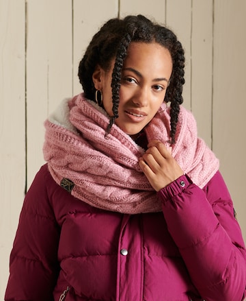 Superdry Tube Scarf in Pink