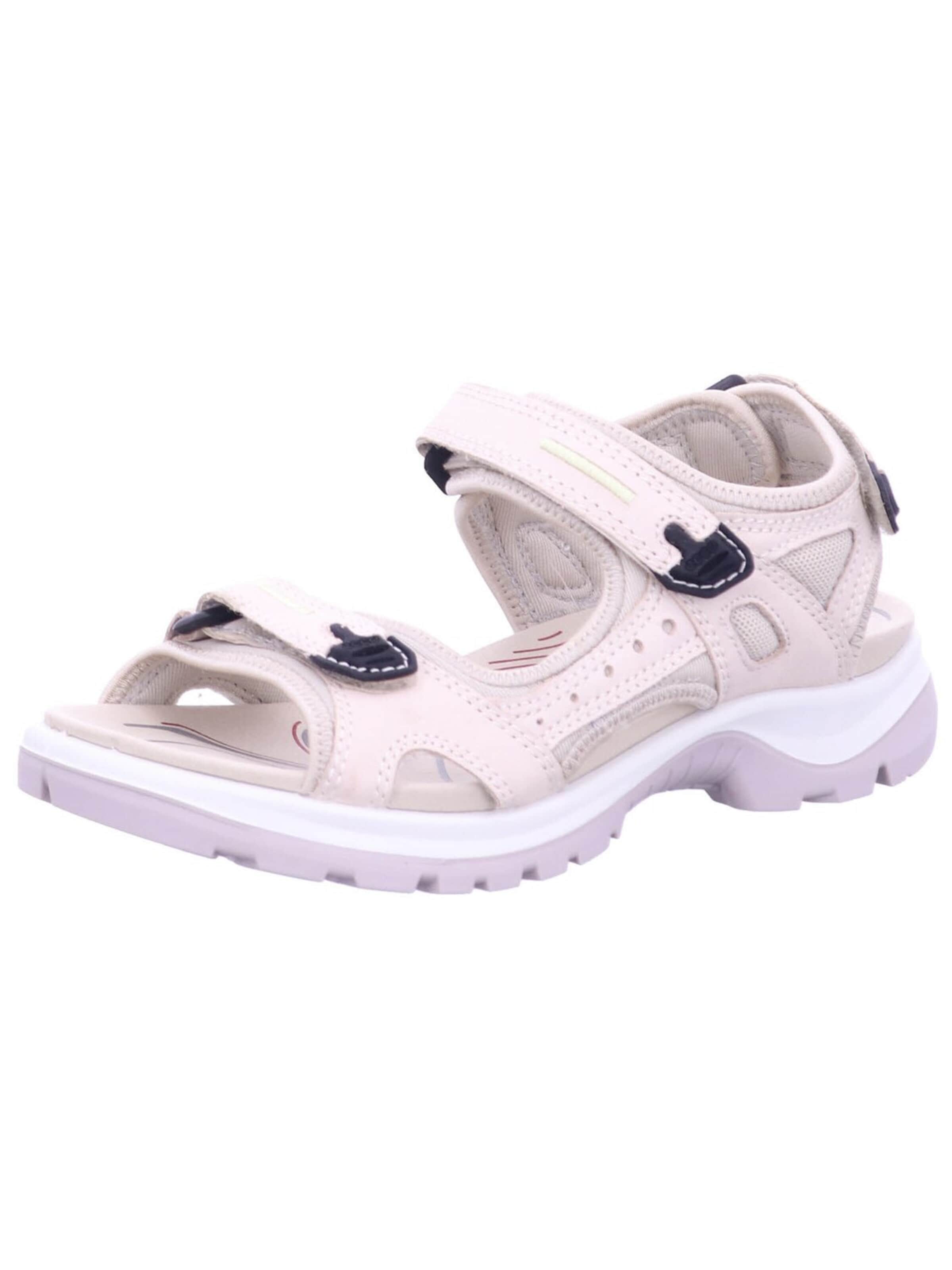 ECCO Sandaal 'Sandalette Damen 069563 01378 Rauleder in beige' in Beige: voorkant