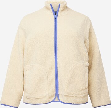 PIECES Curve Between-Season Jacket 'DUFLA' in Beige: front