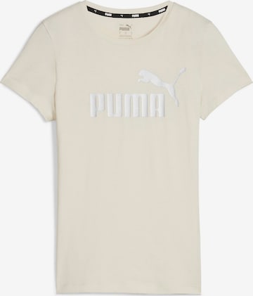 PUMA Toiminnallinen paita 'Essentials+' värissä valkoinen: edessä