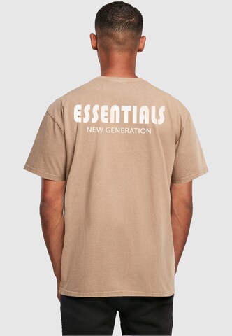 Merchcode T-Shirt ' Essentials New Generation' in Beige: predná strana