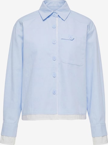 MYMO - Blusa em azul: frente
