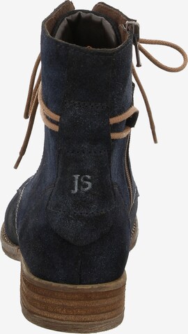 JOSEF SEIBEL Lace-Up Ankle Boots 'Sienna' in Blue