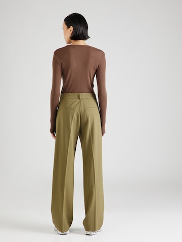 Soft Rebels Loose fit Pleated Pants 'Vilja' in Green