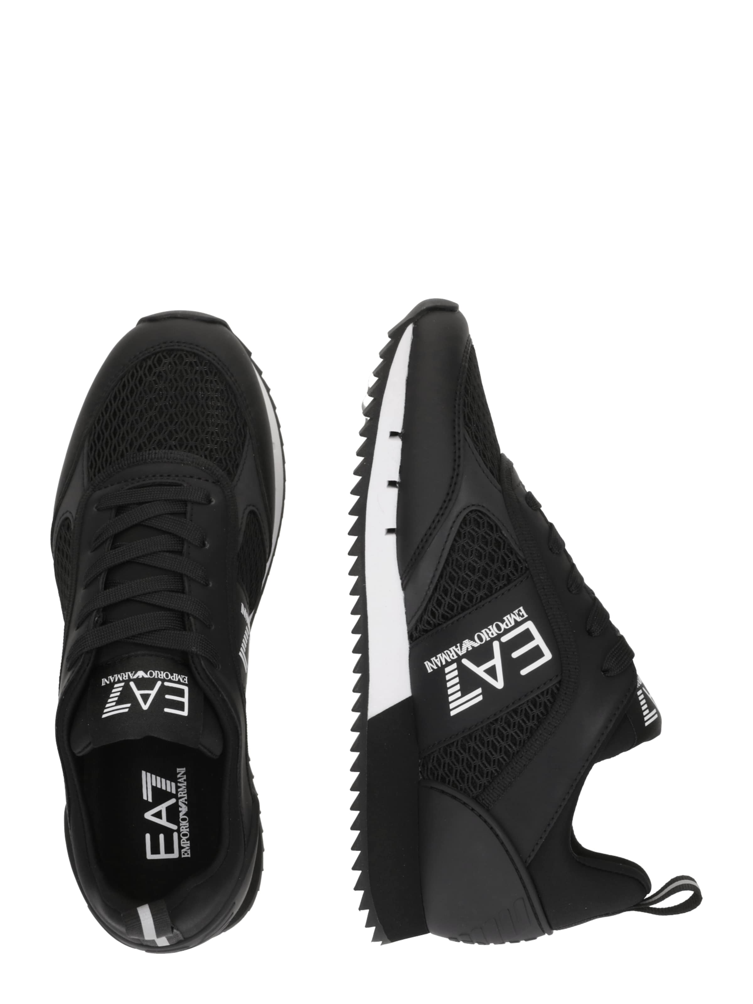 EA7 Emporio Armani Trainers 'BLACK WHITE' in Black