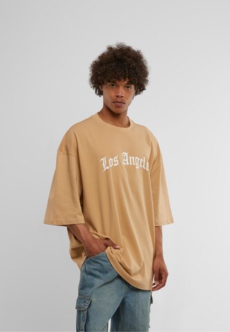 Tricou 'Los Angeles' de la Mister Tee pe bej